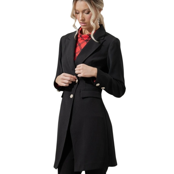 Sugarlips Morgan Peaked Label Long Jacket - Picture 3 of 16